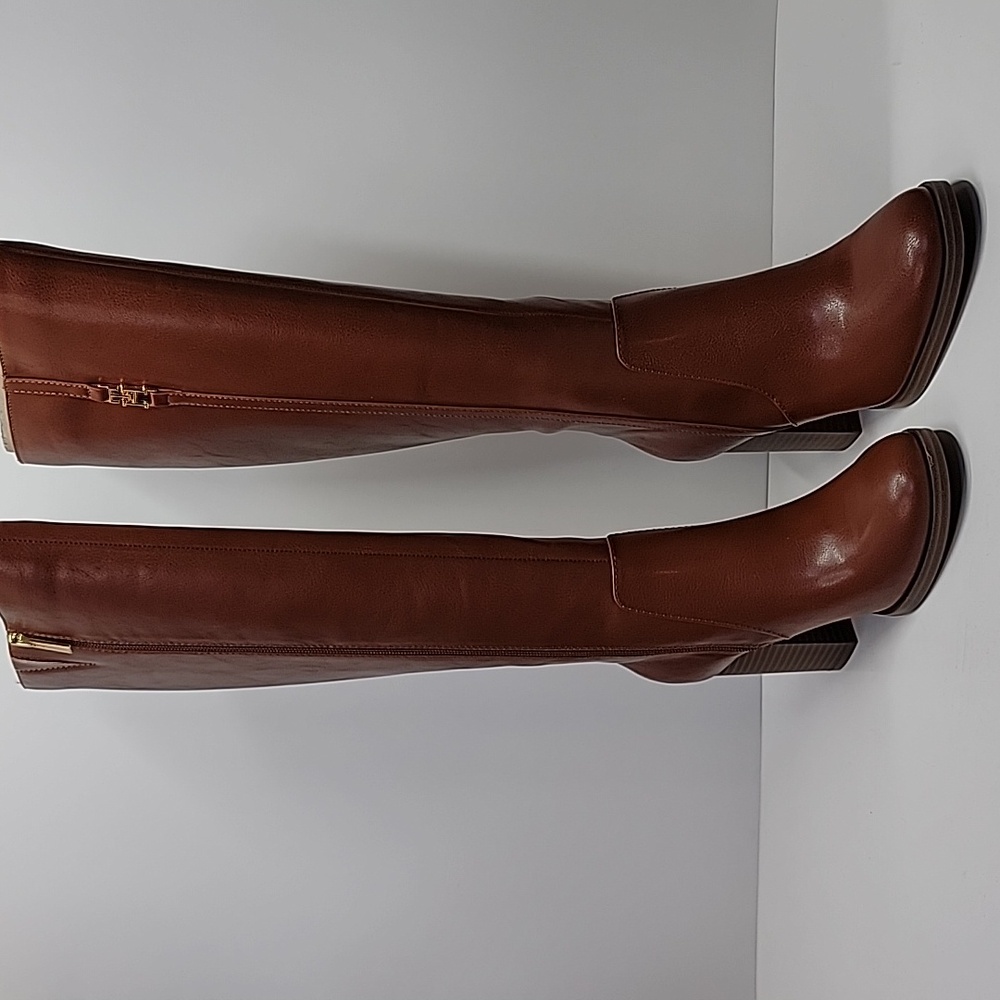 TOMMY HILFIGER NEW KNEE HIGH BLOCK HEEL BOOTS - Picture 6 of 12